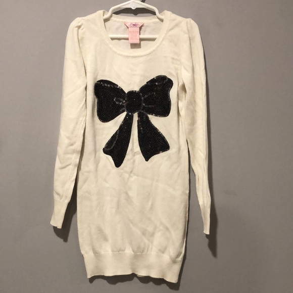 Bow Sweater Dress - Picture 1 of 3
